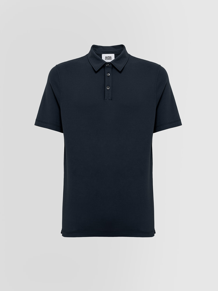 POLO SHIRT IN ICE COTTON