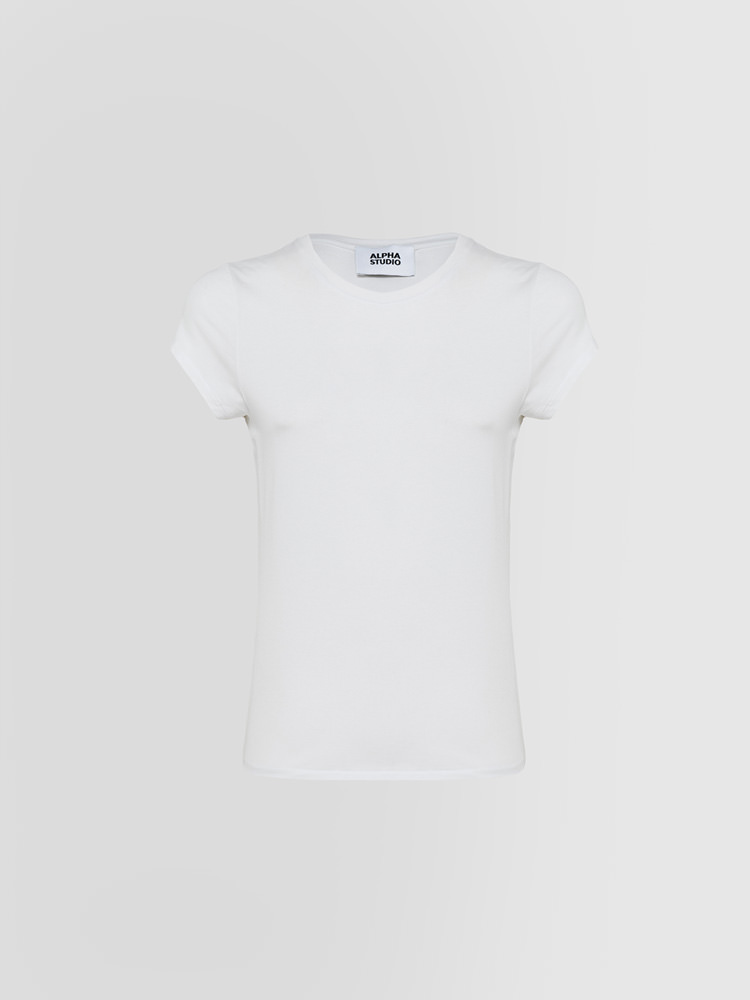 T-SHIRT GIROCOLLO IN JERSEY SHAPES