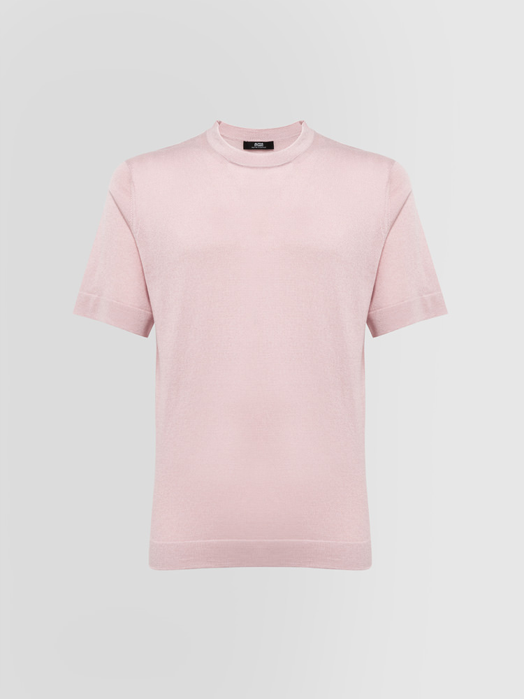 T-SHIRT IN SILK AND CASHMERE