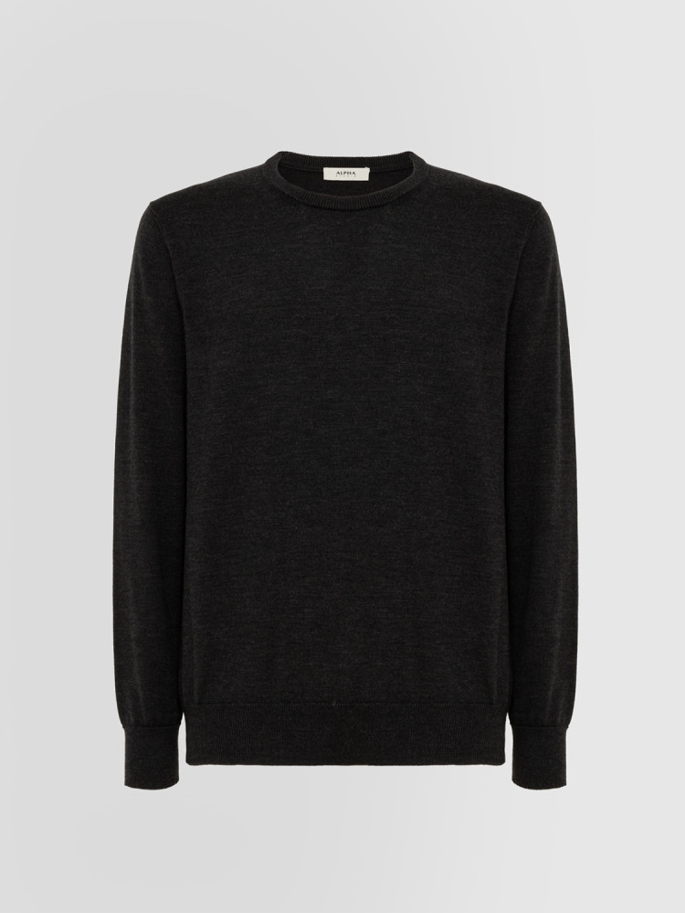 SWEATER IN MERINO WOOL AND CASHMERE