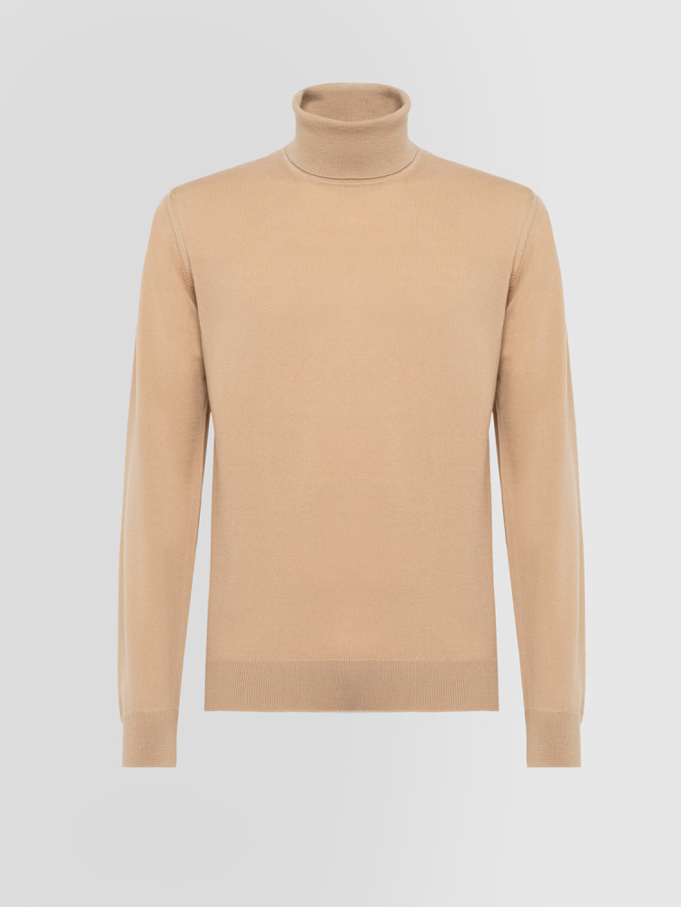 BASIC HIGH NECK IN MERINO WOOL