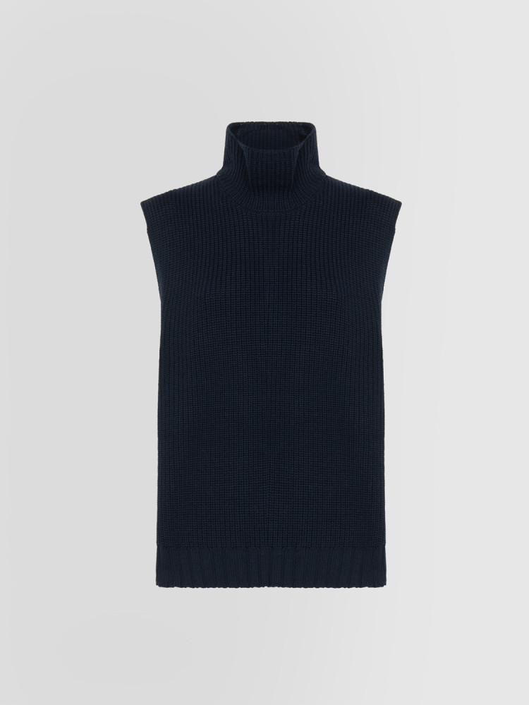 PURL STITCH HIGH NECK SWEATER S/M 