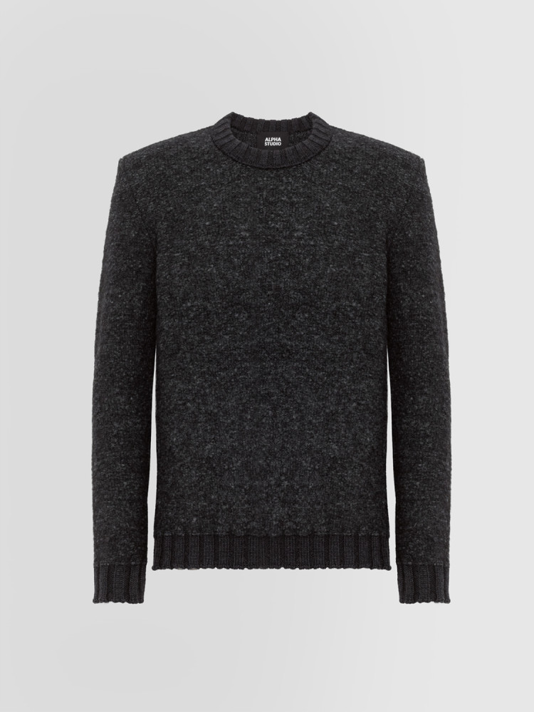 CREW NECK SWEATER IN ALPACA