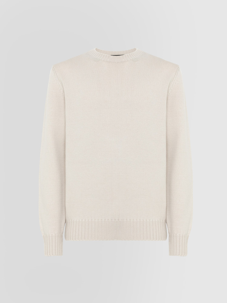 CREW NECK SWEATER IN HEAVY MERINO WOOL