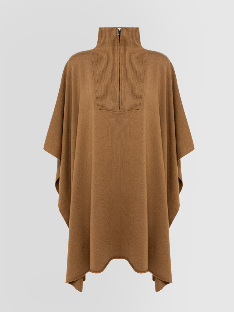 PONCHO COL HAUT AVEC ZIP RASE