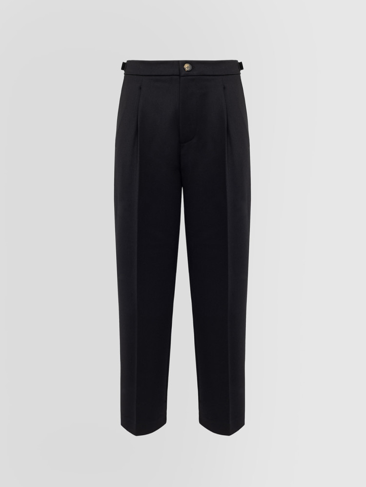 PANTALON OVER EN GABARDINE DE LAINE