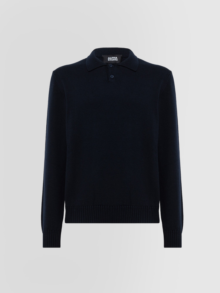 NEW DETAILS COMFORT POLO SHIRT IN MERINO WOOL 