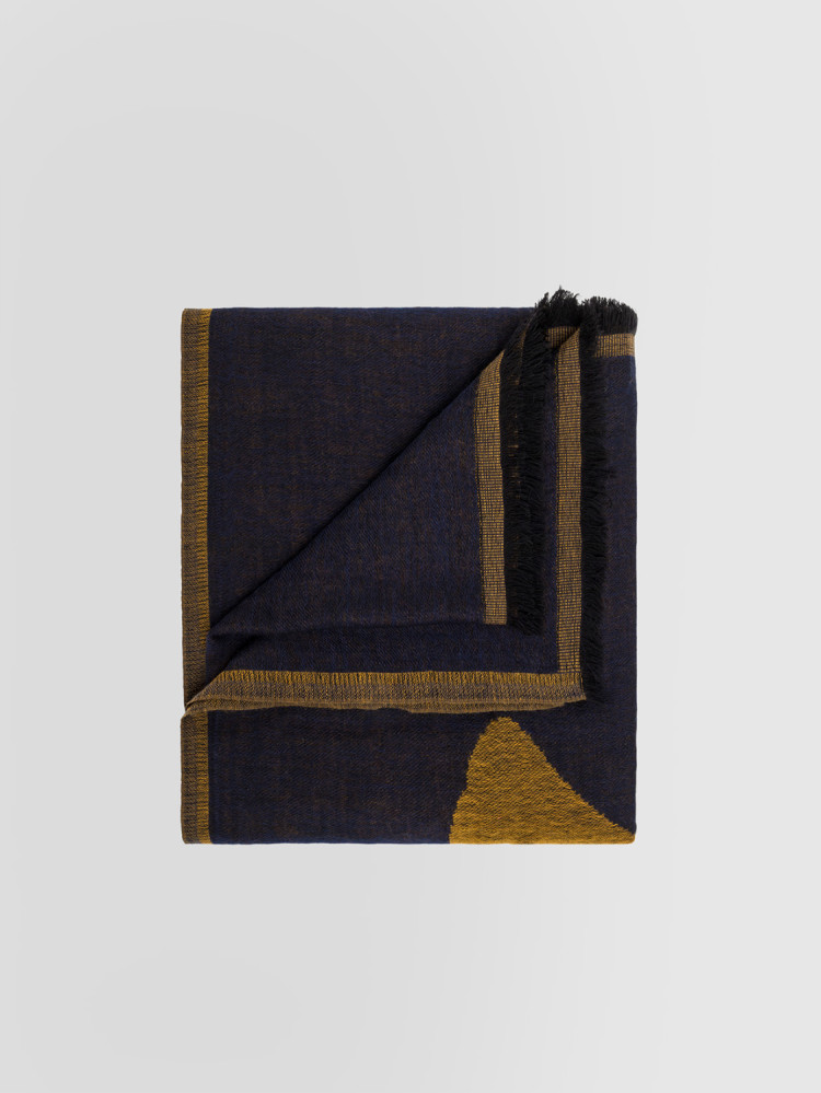 JACQUARD WOOL SCARF