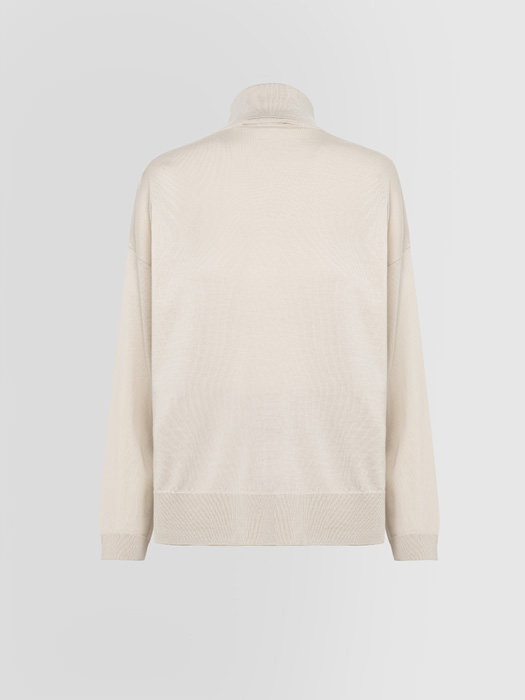 LAYERS TURTLE NECK SWEATER WITH SLITS