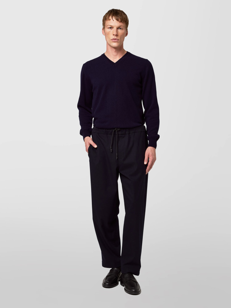 PANTALON DROIT EN MICROFLANELLE